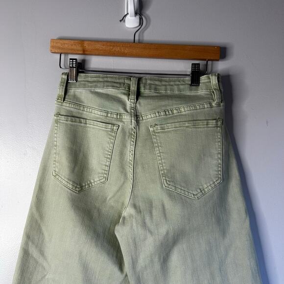 OAT NY The Shari Cropped Wide Leg Green Pants Women's 0 25 - Picture 5 of 7
